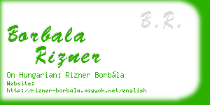 borbala rizner business card